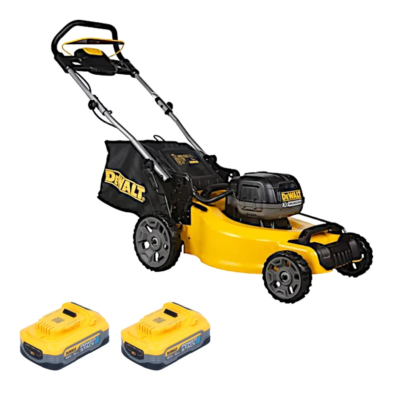 DeWalt DCMW 564 N Akku Rasenmäher 36 V ( 2x 18 V ) 48 cm Brushless + 2x Powerstack Akku 5,0 Ah - ohne Ladegerät