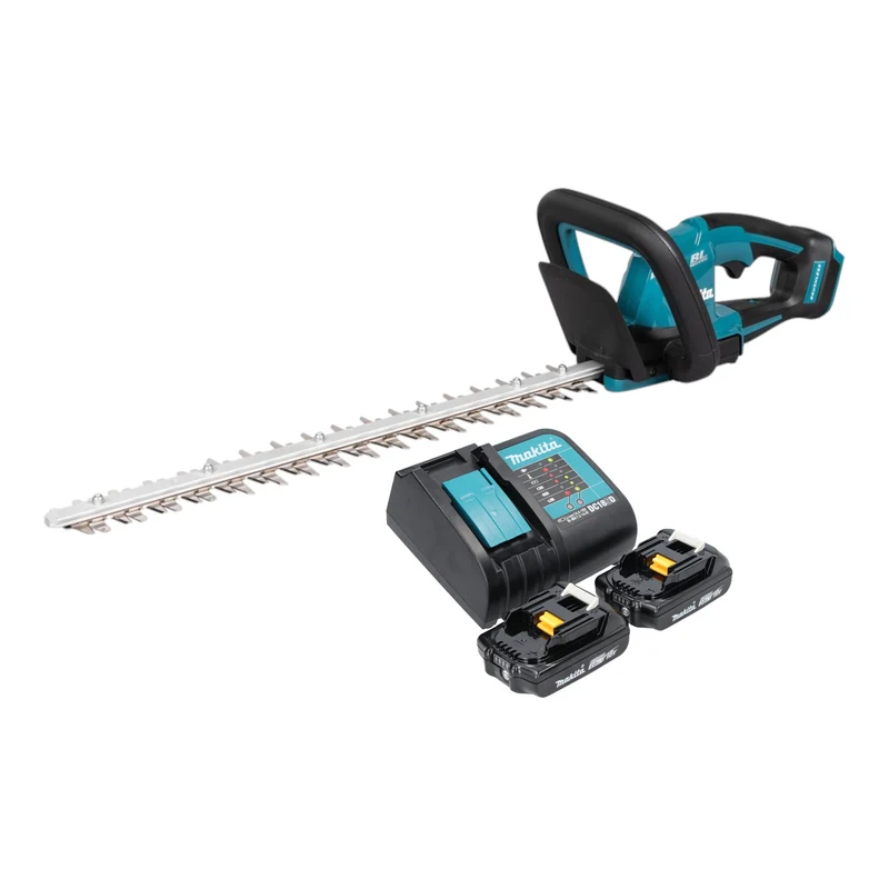 Makita DUH 506 SA2 Akku Heckenschere 18 V 50 cm Brushless + 2x Akku 2,0 Ah + Ladegerät
