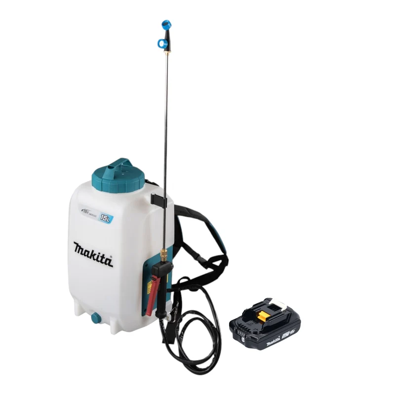 Makita DUS 158 A Akku Druckspritze 18 V 15 l 5,0 bar + 1x Akku 2,0 Ah - ohne Ladegerät
