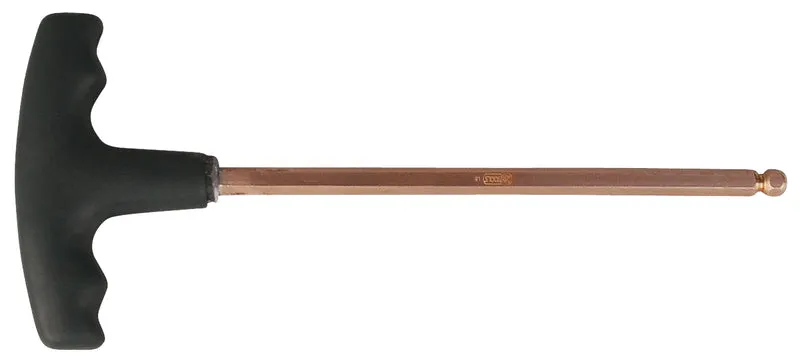 KS TOOLS BERYLLIUMplus Innensechskant-Winkelstiftschlüssel, T-Griff 4 mm ,mit Kugelkopf ( 962.0961 )