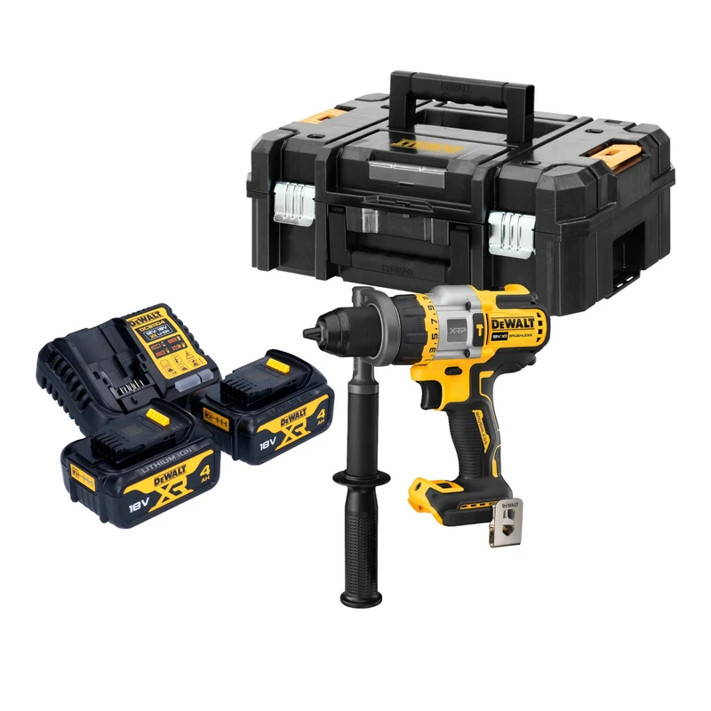 DeWalt DCD 999 M2T Akku Schlagbohrschrauber 18 V 95 Nm Brushless + 2x Akku 4,0 Ah + Ladegerät + TSTAK