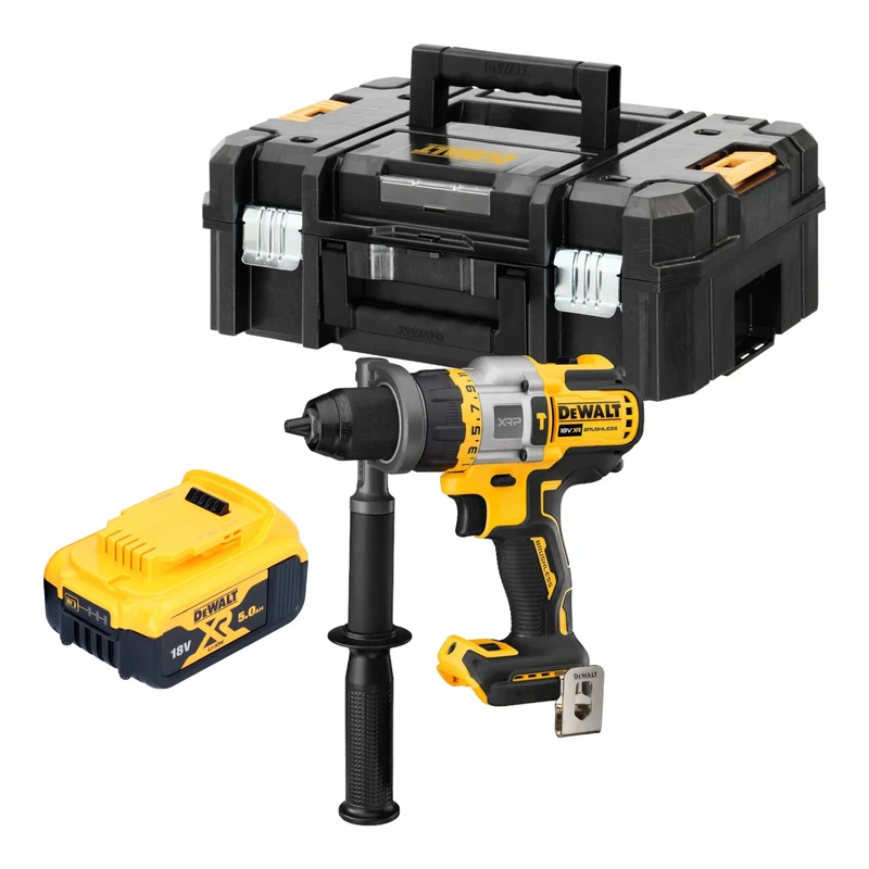 DeWalt DCD 999 NT Akku Schlagbohrschrauber 18 V 95 Nm Brushless + 1x Akku 5,0 Ah + TSTAK - ohne Ladegerät