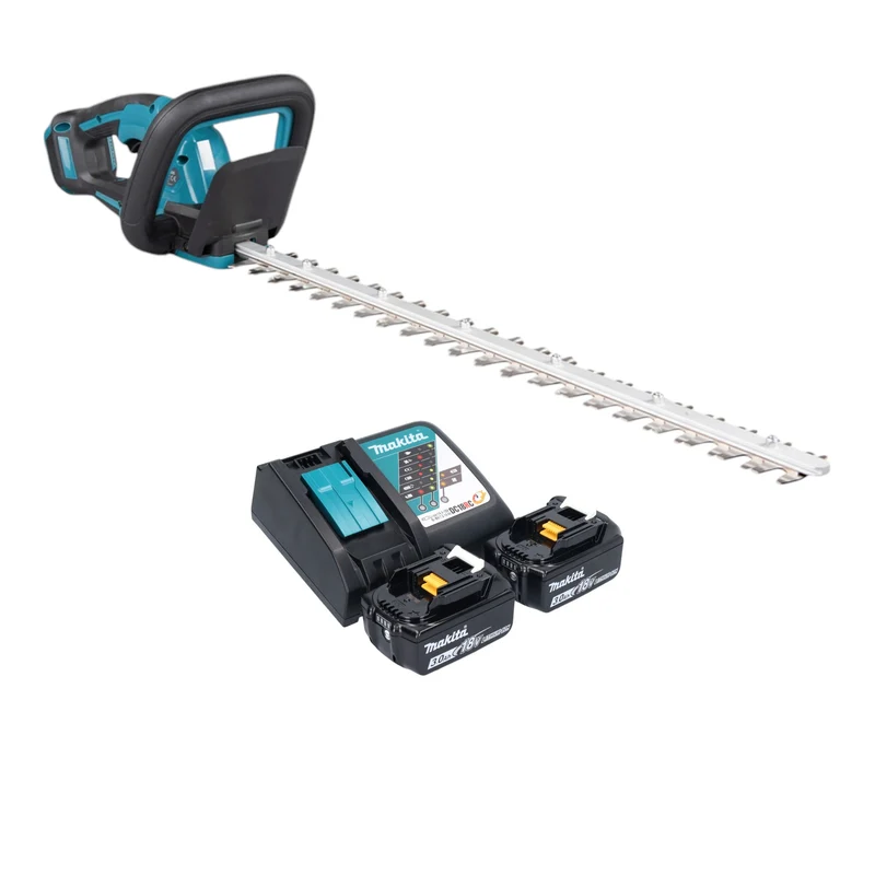 Makita DUH 606 RF2 Akku Heckenschere 18 V 600 mm Brushless + 2x Akku 3,0 Ah + Ladegerät