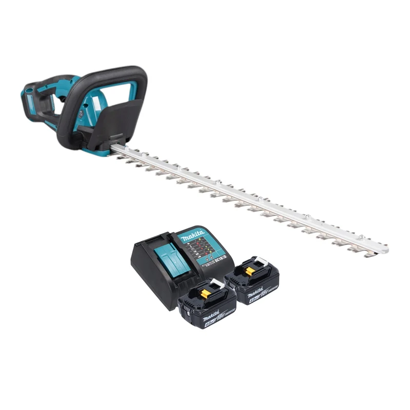 Makita DUH 606 SM2 Akku Heckenschere 18 V 600 mm Brushless + 2x Akku 4,0 Ah + Ladegerät