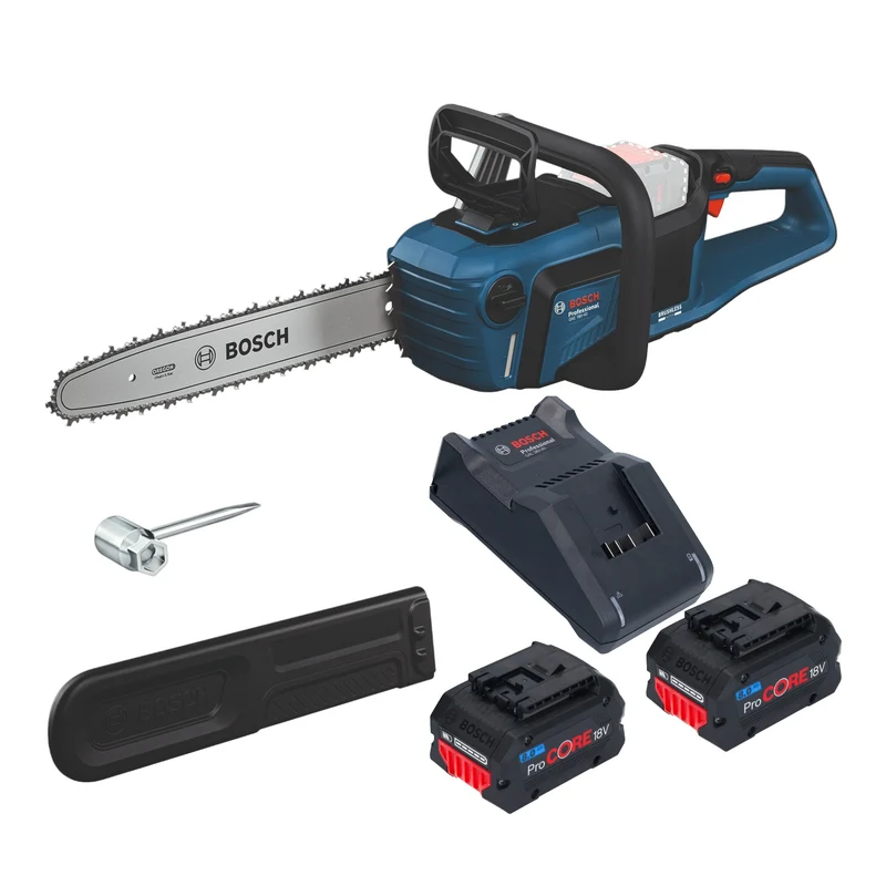 Bosch GKE 18V-40 Professional Akku Kettensäge 18 V 40 cm Brushless + 2x ProCORE Akku 8,0 Ah + Ladegerät