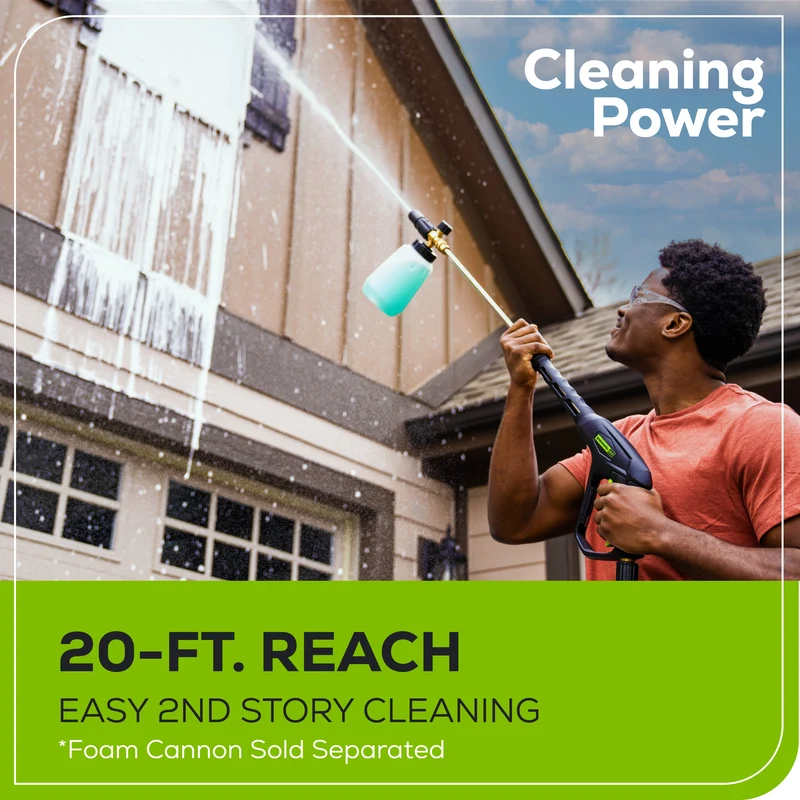 2500 PSI 2.1 GPM Cold Water Electric Pressure Washer
