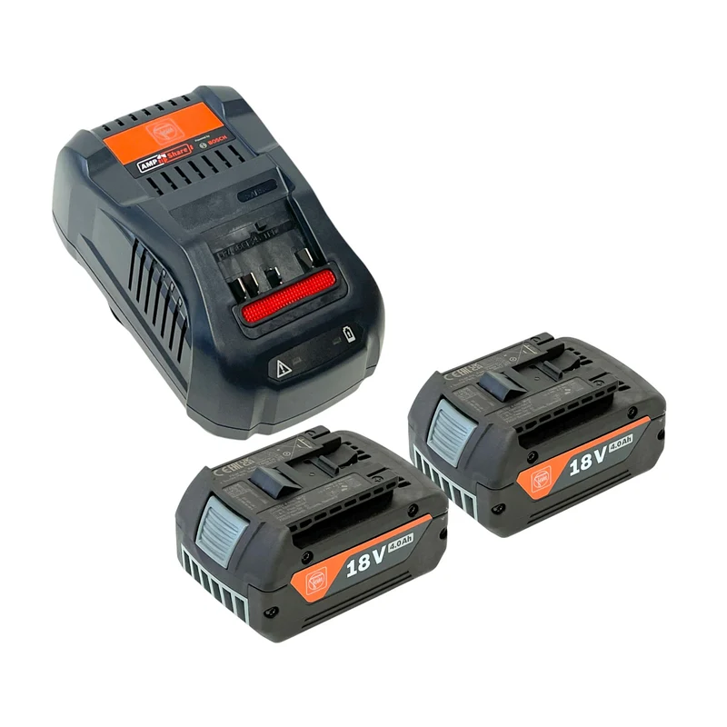 Fein Starter Set 2x GBA 18 V / 4,0 Ah Akku ( 92604345020 ) + GAL 1880 CV AS Schnell Ladegerät ( 92604335010 ) Bosch AMPShare