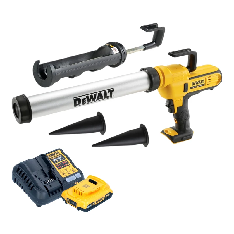 DeWalt DCE 581 D1K Akku Kartuschenpistole 18 V 310 ml + 1x Akku 2,0 Ah + Ladegerät + Koffer
