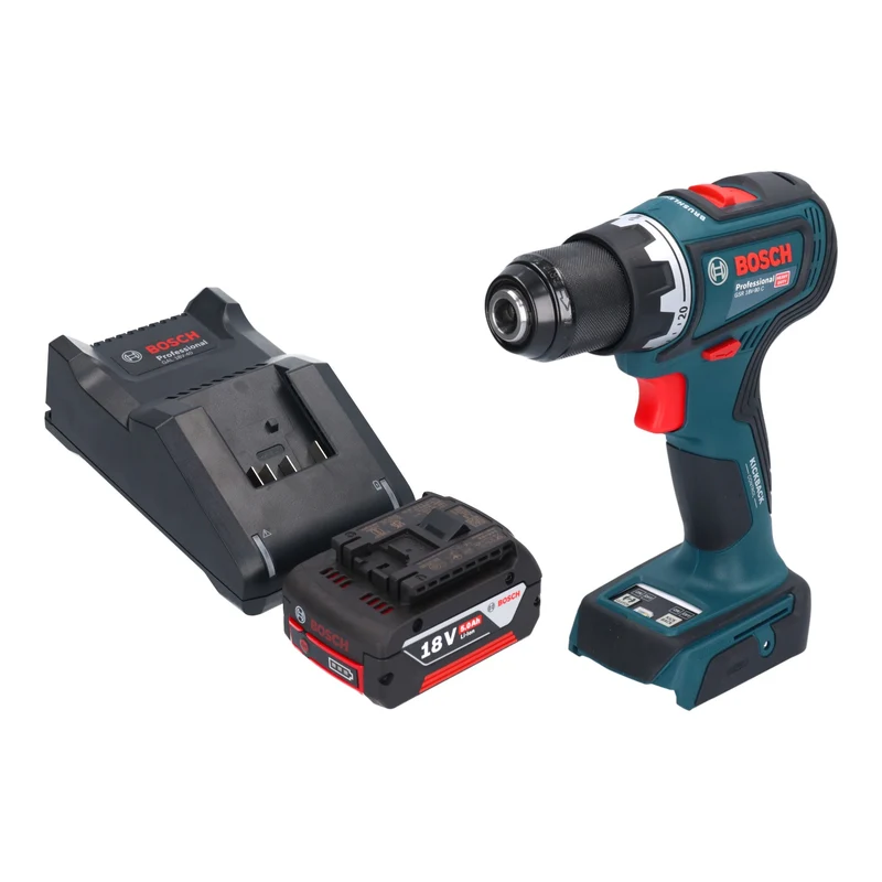Bosch GSR 18V-90 C Professional Akku Bohrschrauber 18 V 64 Nm Brushless + 1x Akku 5,0 Ah + Ladegerät