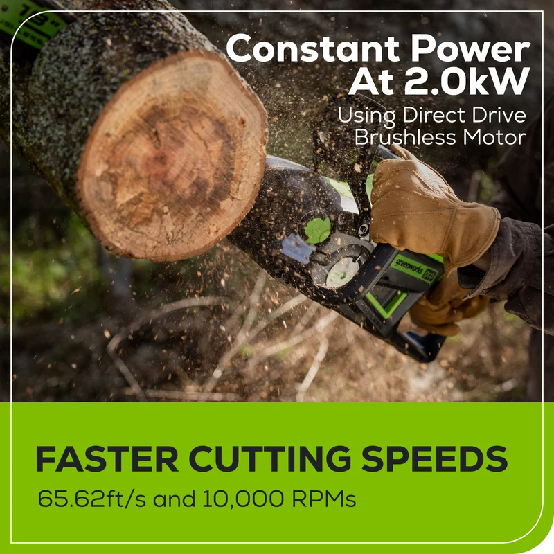 60V 18" Cordless Battery 2.0 kW Chainsaw (Tool Only)