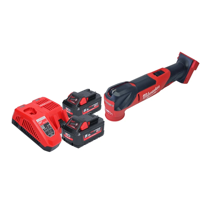 Milwaukee M18 FMT-552 Akku Multitool 18 V Brushless + 2x Akku 5,5 Ah + Ladegerät