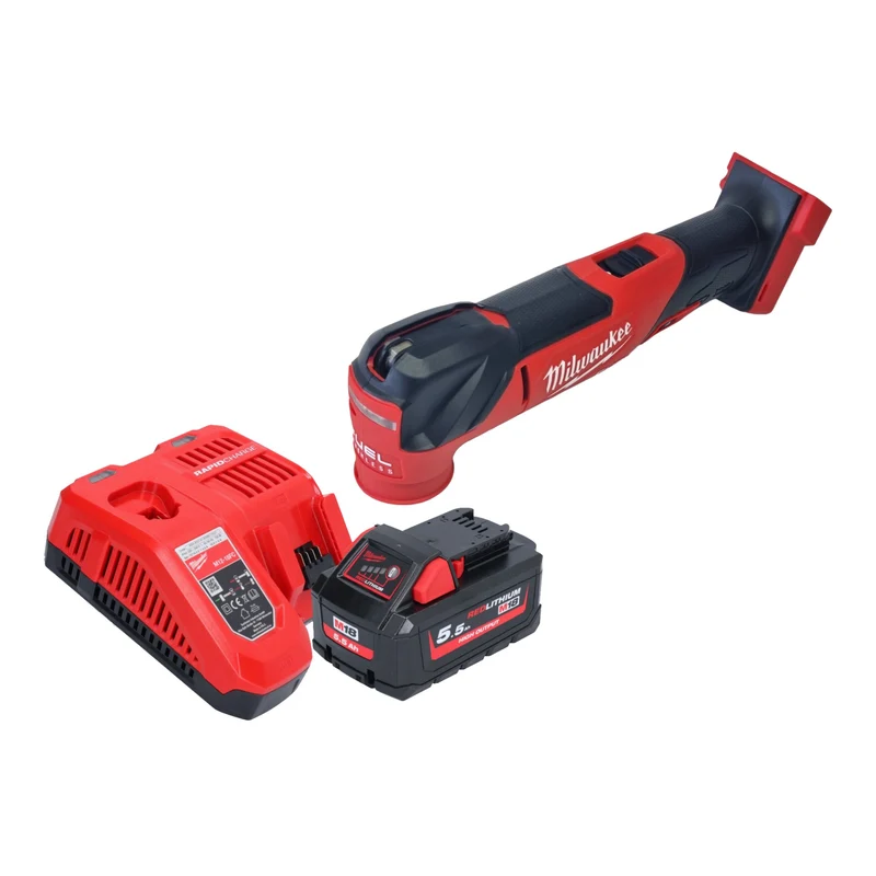 Milwaukee M18 FMT-551 Akku Multitool 18 V Brushless + 1x Akku 5,5 Ah + Ladegerät