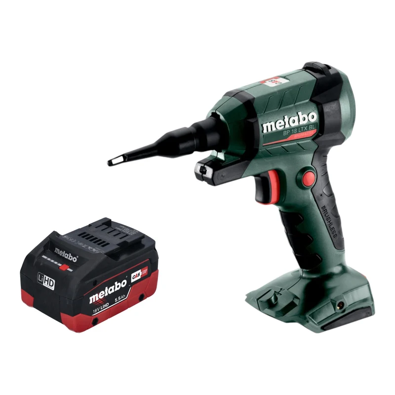 Metabo BP 18 LTX BL Akku Blaspistole 18 V Brushless + 1x LiHD Akku 5,5 Ah - ohne Ladegerät