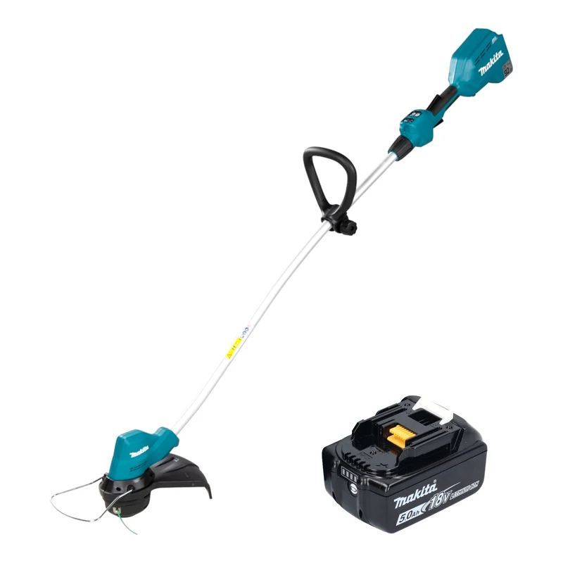 Makita DUR 189 T Akku Rasentrimmer 18 V 300 mm Brushless + 1x Akku 5,0 Ah - ohne Ladegerät