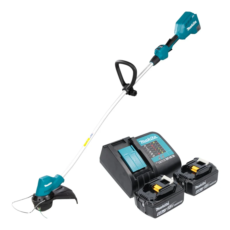 Makita DUR 189 SG2 Akku Rasentrimmer 18 V 300 mm Brushless + 2x Akku 6,0 Ah + Ladegerät
