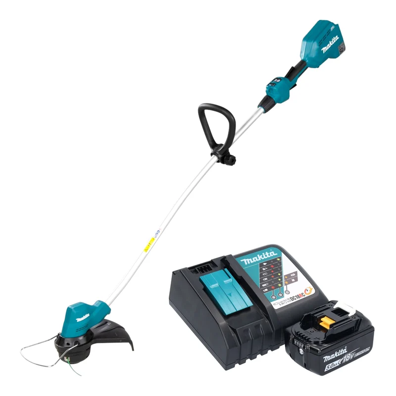 Makita DUR 189 RT Akku Rasentrimmer 18 V 300 mm Brushless + 1x Akku 5,0 Ah + Ladegerät