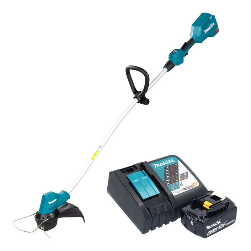 Makita DUR 189 RG Akku Rasentrimmer 18 V 300 mm Brushless + 1x Akku 6,0 Ah + Ladegerät