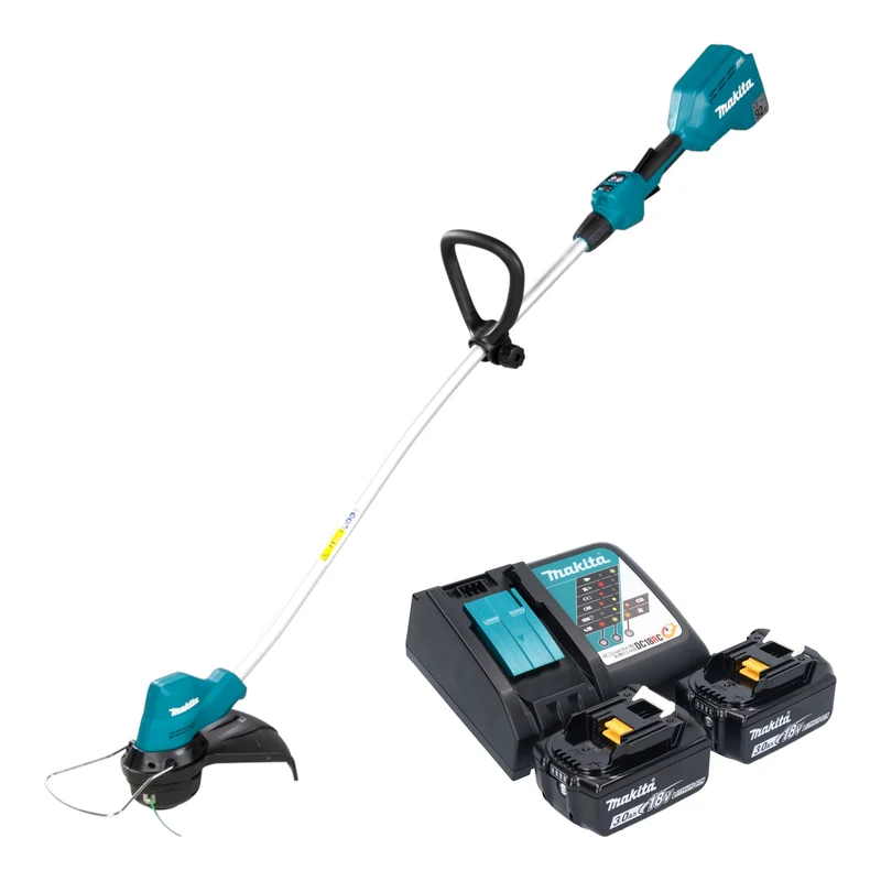 Makita DUR 189 RF2 Akku Rasentrimmer 18 V 300 mm Brushless + 2x Akku 3,0 Ah + Ladegerät