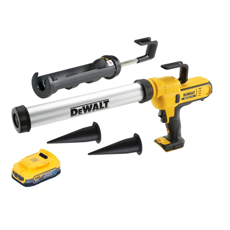 DeWalt DCE 581 NK Akku Kartuschenpistole 18 V 310 ml + 1x Powerstack Akku 1,7 Ah + Koffer - ohne Ladegerät