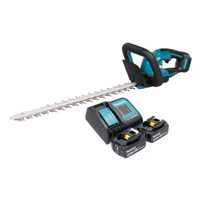 Makita DUH 506 ST2 Akku Heckenschere 18 V 50 cm Brushless + 2x Akku 5,0 Ah + Ladegerät