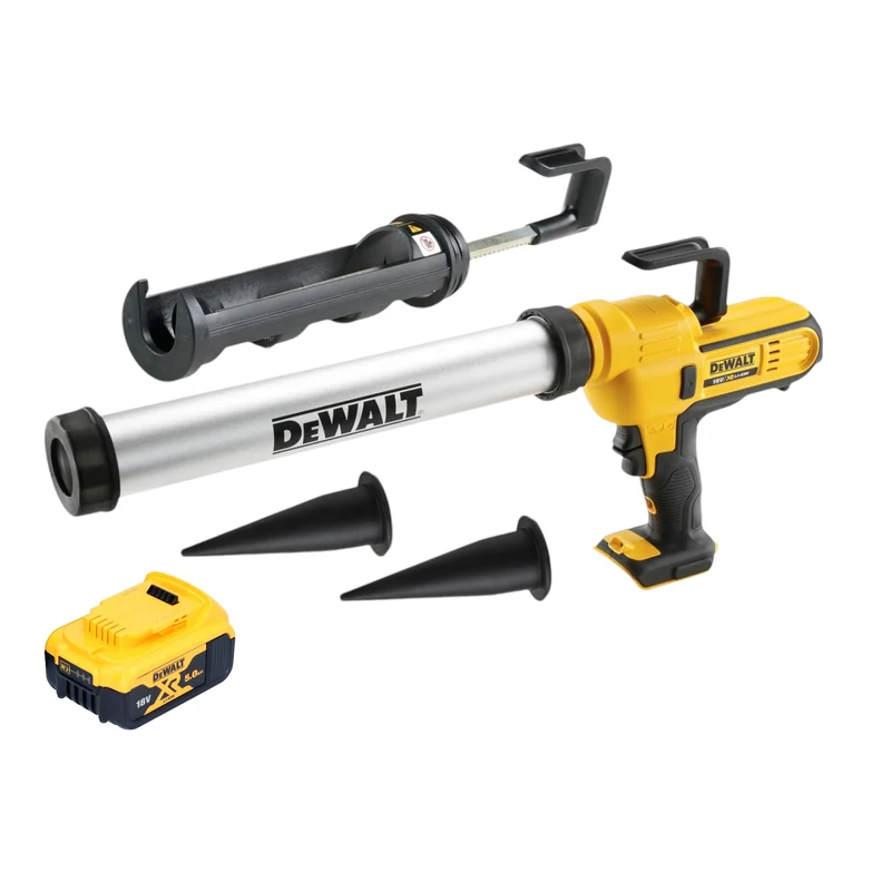 DeWalt DCE 581 NK Akku Kartuschenpistole 18 V 310 ml + 1x Akku 5,0 Ah + Koffer - ohne Ladegerät