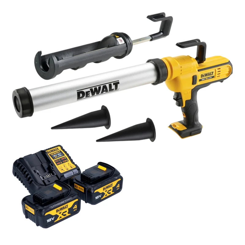 DeWalt DCE 581 M2K Akku Kartuschenpistole 18 V 310 ml + 2x Akku 4,0 Ah + Ladegerät + Koffer