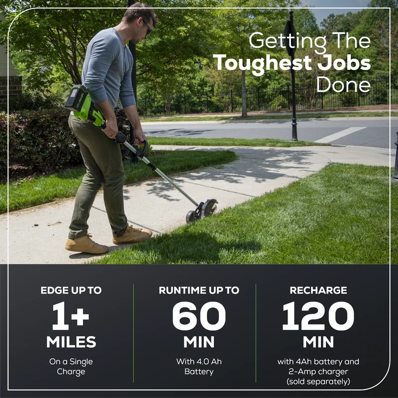 40V 8" Brushless Cordless Battery Edger (Tool Only)