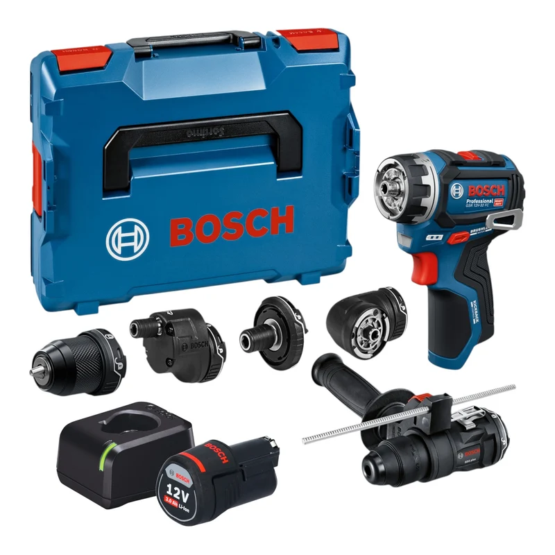 Bosch GSR 12V-32 FC Akku Bohrschrauber 12 V 31 Nm Brushless + 1x Akku 3,0 Ah + Ladegerät + L-Boxx