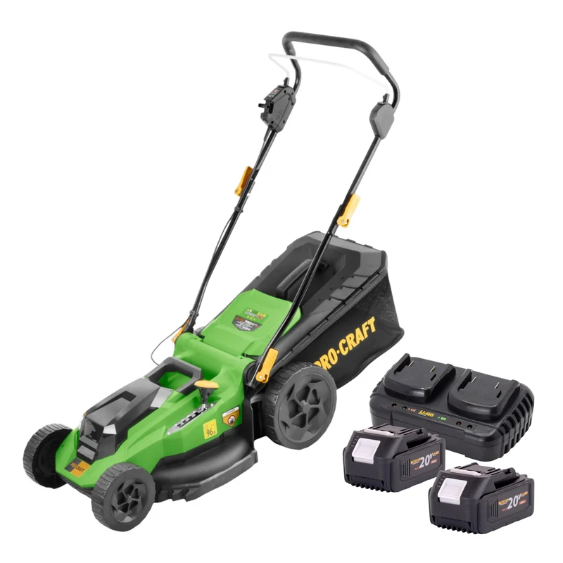 Procraft PLM23bb Akku Rasenmäher 40 V ( 2x 20 V ) 430 mm Brushless + 2x Akku 4,0 Ah + Ladegerät