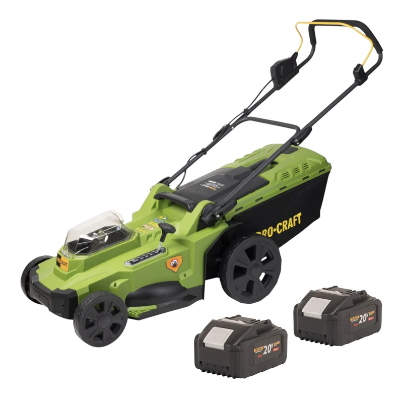Procraft PLM22bb Akku Rasenmäher 40 V ( 2x 20 V ) 430 mm Brushless + 2x Akku 8,0 Ah - ohne Ladegerät