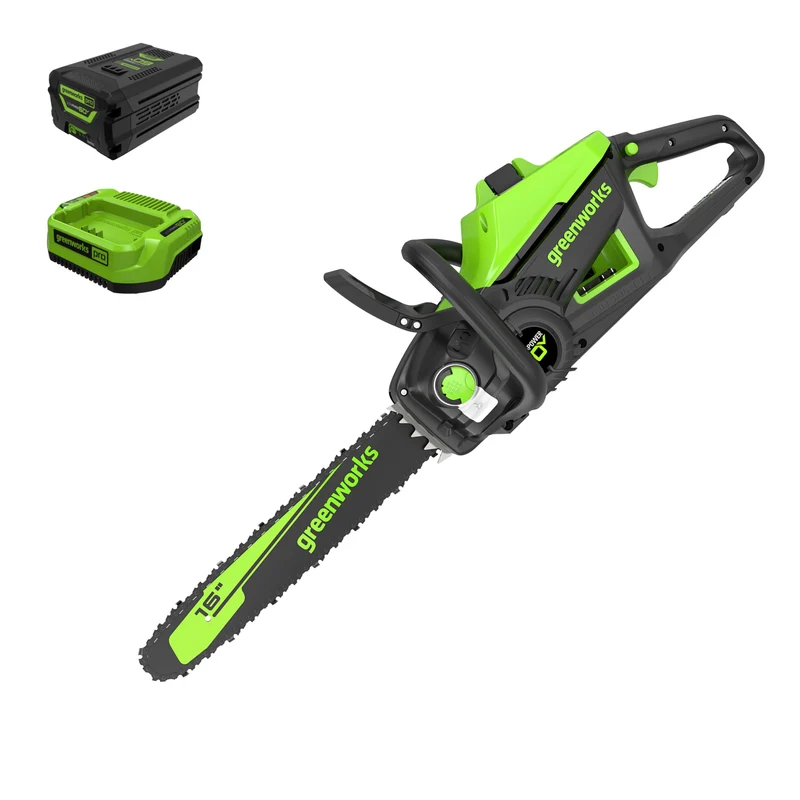 60V 16" Cordless Battery 2.0kW Chainsaw w/ 2.5Ah Battery & Charger