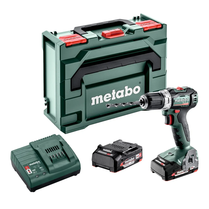 Metabo BS 18 L BL Akku Bohrschrauber 18 V 60 Nm Brushless ( 602326500 ) + 2x Akku 2,0 Ah + Ladegerät + Metabox