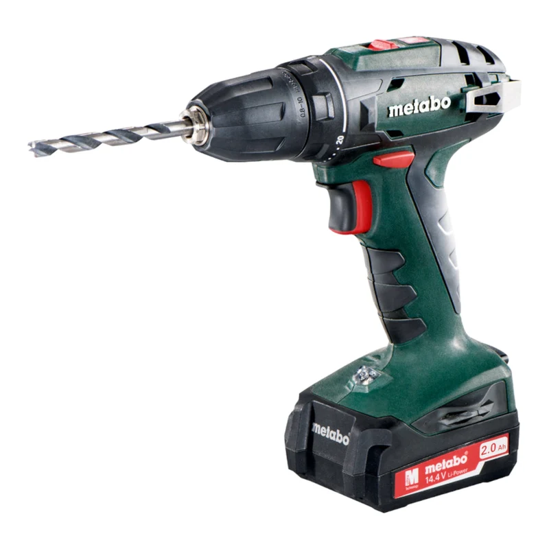 Metabo BS 14.4 Akku Bohrschrauber 14,4 V 40 Nm ( 602206540 ) + 2x Akku 2,0 Ah + Ladegerät + Koffer