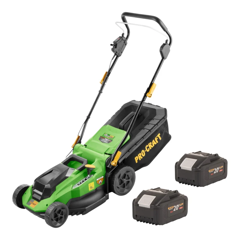 Procraft PLM21bb Akku Rasenmäher 40 V ( 2x 20 V ) 380 mm Brushless + 2x Akku 8,0 Ah - ohne Ladegerät