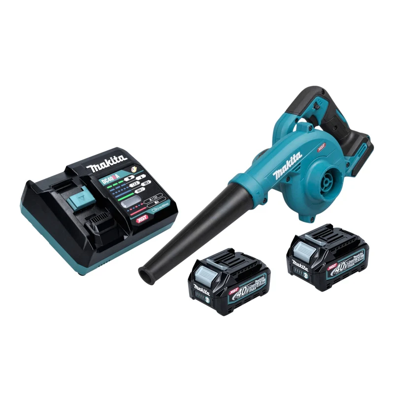 Makita UB 002 GD201 Akku Gebläse 40 V max. + 2x Akku 2,5 Ah + Ladegerät