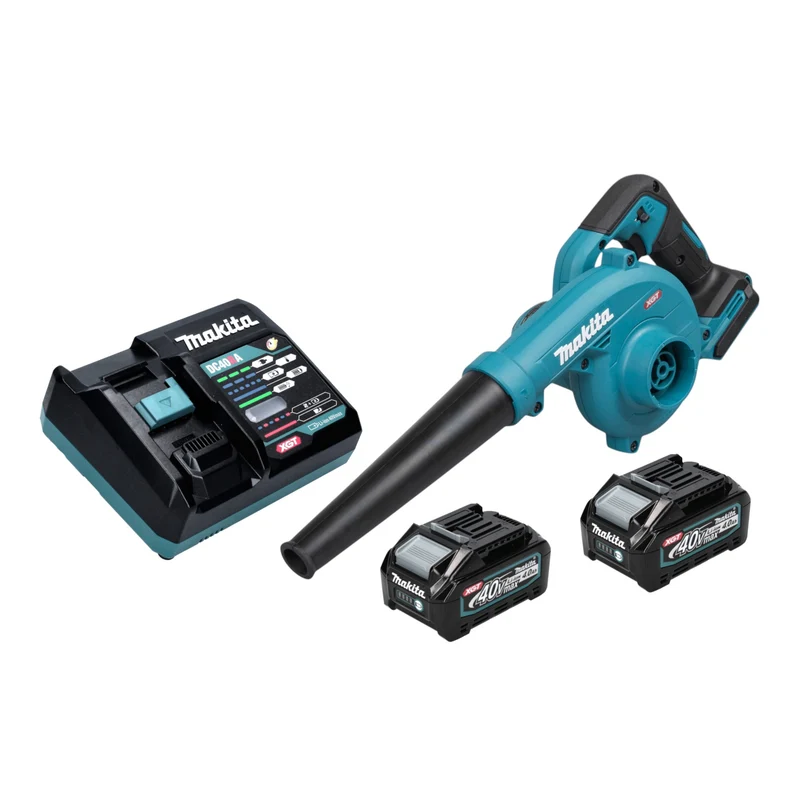 Makita UB 002 GM201 Akku Gebläse 40 V max. + 2x Akku 4,0 Ah + Ladegerät