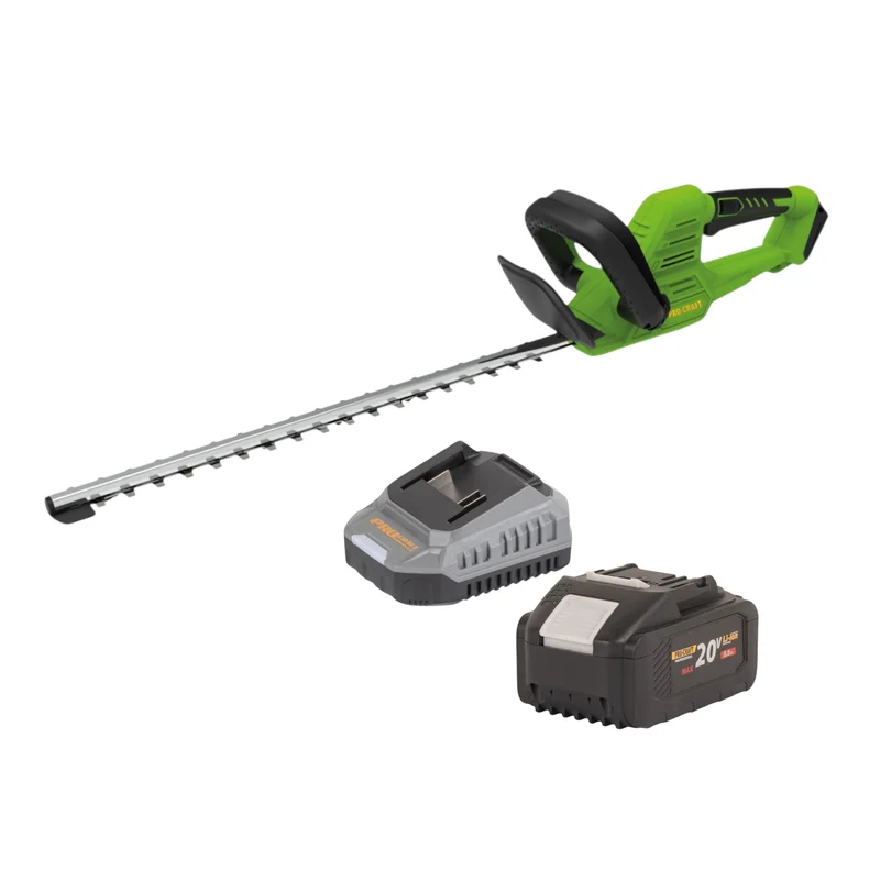 Procraft PZA26bb Akku Heckenschere 20 V 550 mm Brushless + 1x Akku 8,0 Ah + Ladegerät