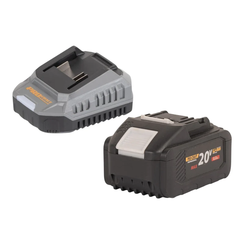 Procraft PZA24bb Akku Heckenschere 20 V 510 mm Brushless + 1x Akku 8,0 Ah + Ladegerät