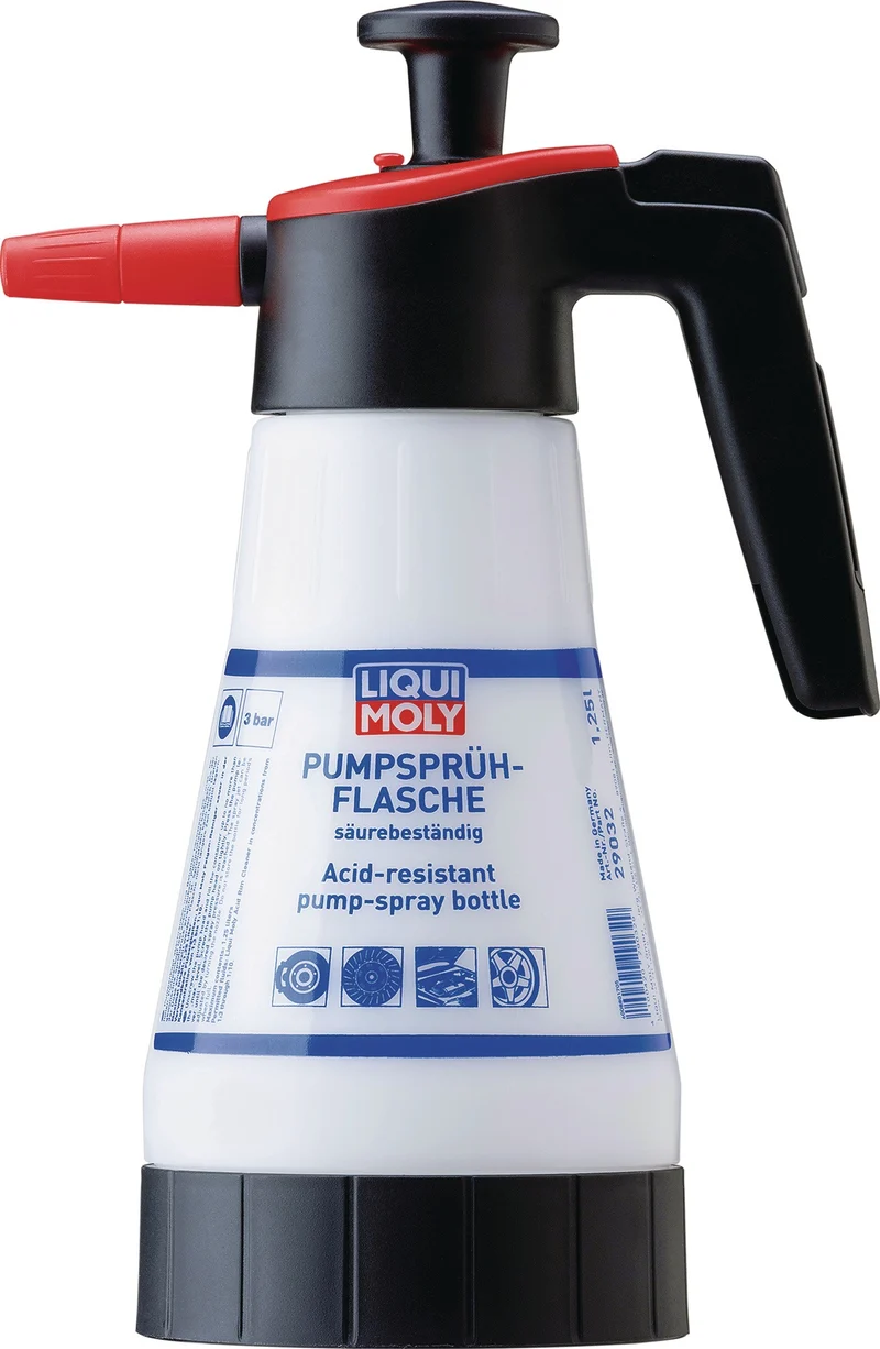 LIQUI MOLY Pumpsprühflasche 1,25 l – Chemikalienbeständig, 3 bar, EPDM/Viton-Dichtungen