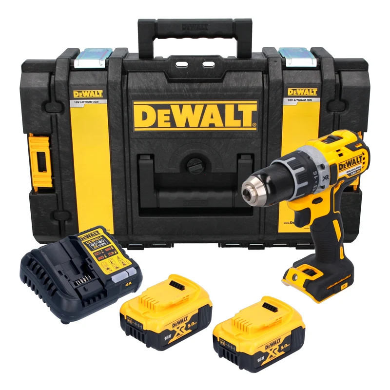 DeWalt DCD 791 P2 Akku Bohrschrauber 18 V 70 Nm Brushless + 2x Akku 5,0 Ah + Ladegerät + Tough Box