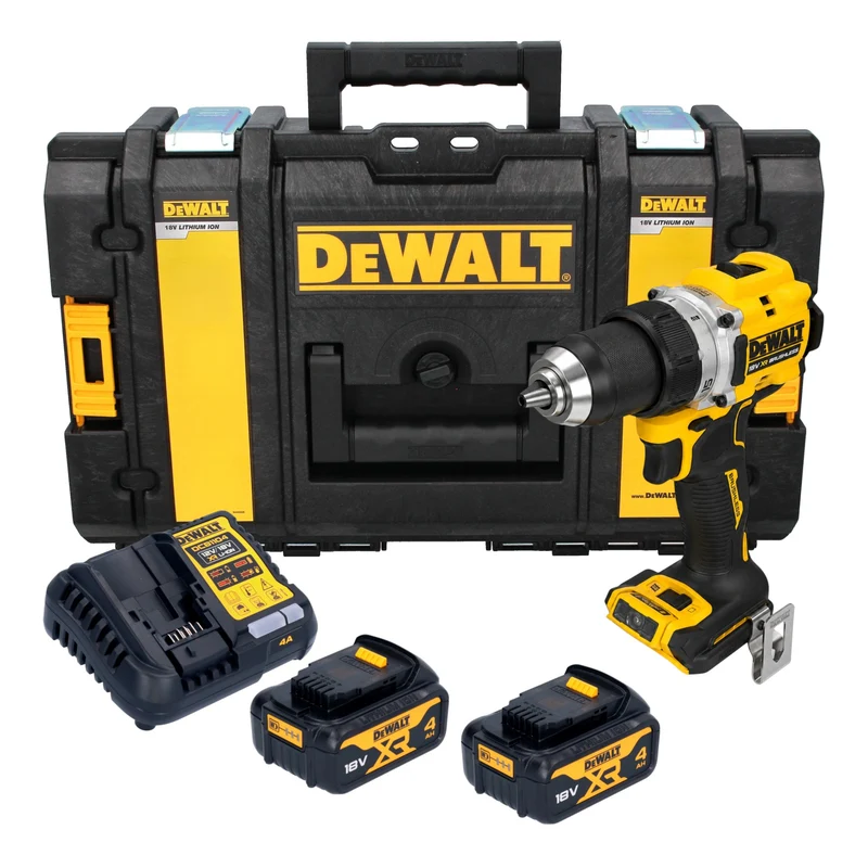 DeWalt DCD 800 M2 Akku Bohrschrauber 18 V 90 Nm Brushless + 2x Akku 4,0 Ah + Ladegerät + Tough Box