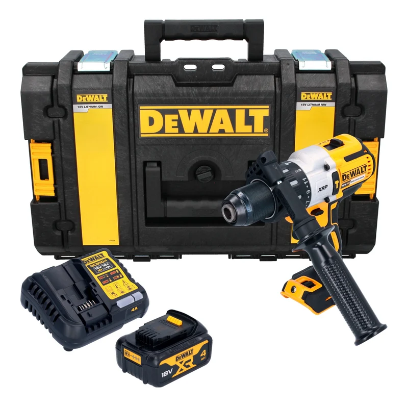 DeWalt DCD 996 M1 Akku Schlagbohrschrauber 18 V 95 Nm Brushless + 1x Akku 4,0 Ah + Ladegerät + Tough Box
