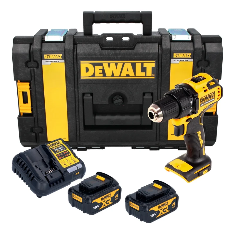 DeWalt DCD 708 M2 Akku Bohrschrauber 18 V 65 Nm Brushless + 2x Akku 4,0 Ah + Ladegerät + Tough Box