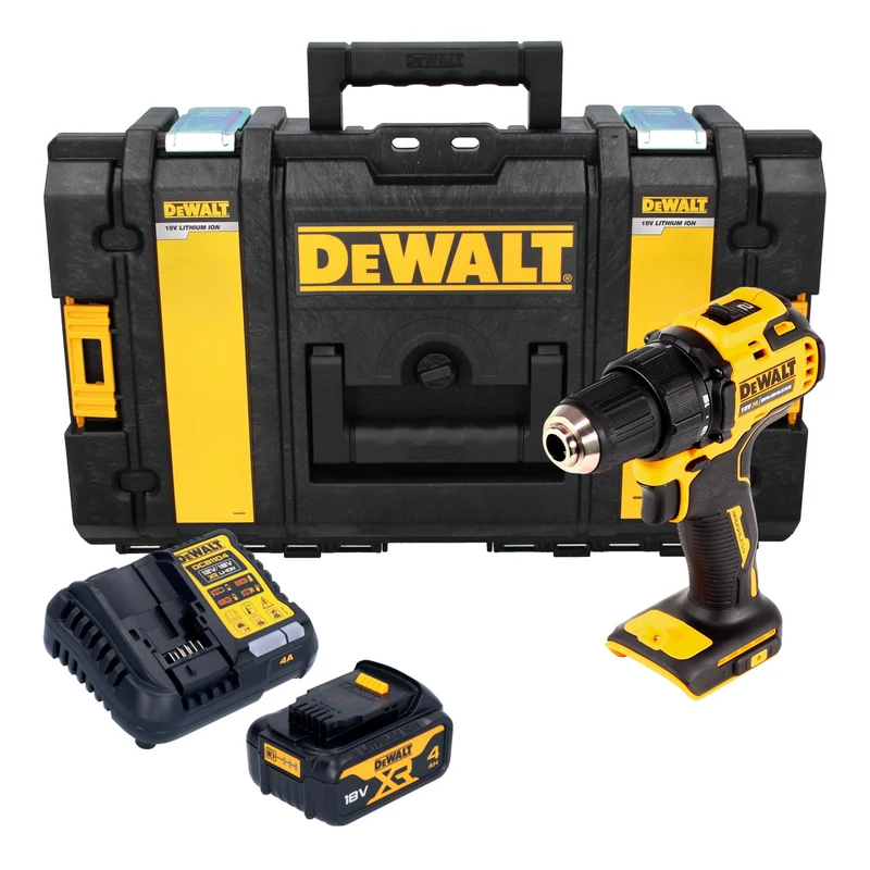DeWalt DCD 708 M1 Akku Bohrschrauber 18 V 65 Nm Brushless + 1x Akku 4,0 Ah + Ladegerät + Tough Box