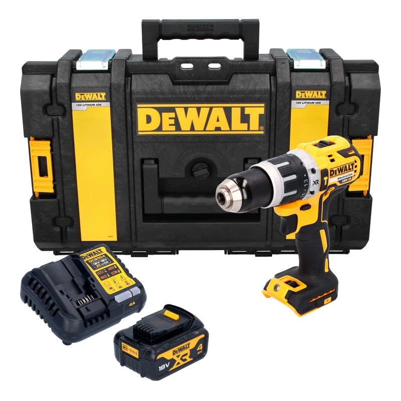 DeWalt DCD 796 M1 Akku Schlagbohrschrauber 18 V 70 Nm Brushless + 1x Akku 4,0 Ah + Ladegerät + Tough Box