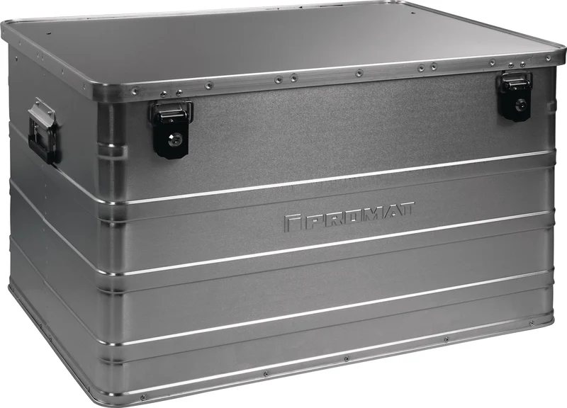 Aluminiumbox m.Klappverschluss u.Zylinderschl.PROMAT