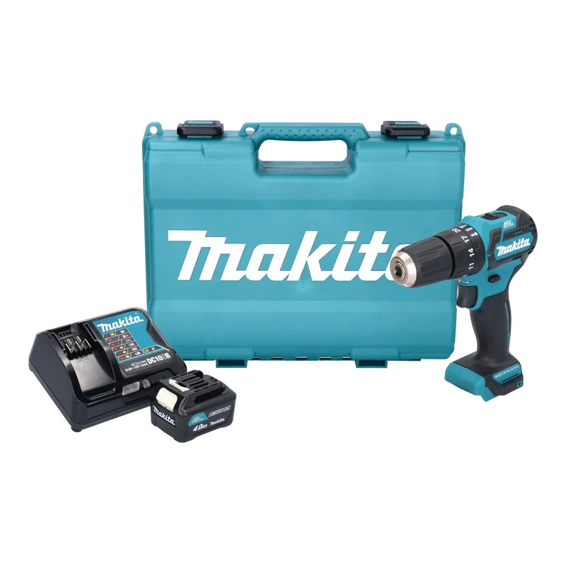 Makita HP 332 DSM1E Akku Schlagbohrschrauber 12 V max. 35 Nm Brushless + 1x Akku 4,0 Ah + Ladegerät + Koffer