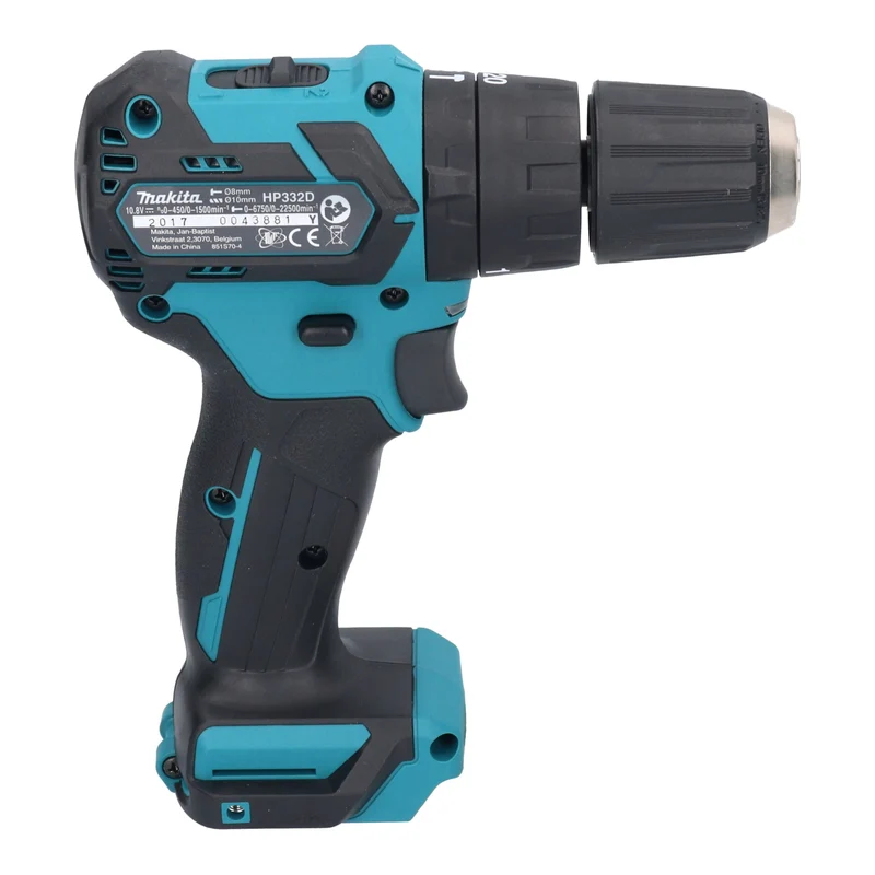 Makita HP 332 DSM1E Akku Schlagbohrschrauber 12 V max. 35 Nm Brushless + 1x Akku 4,0 Ah + Ladegerät + Koffer