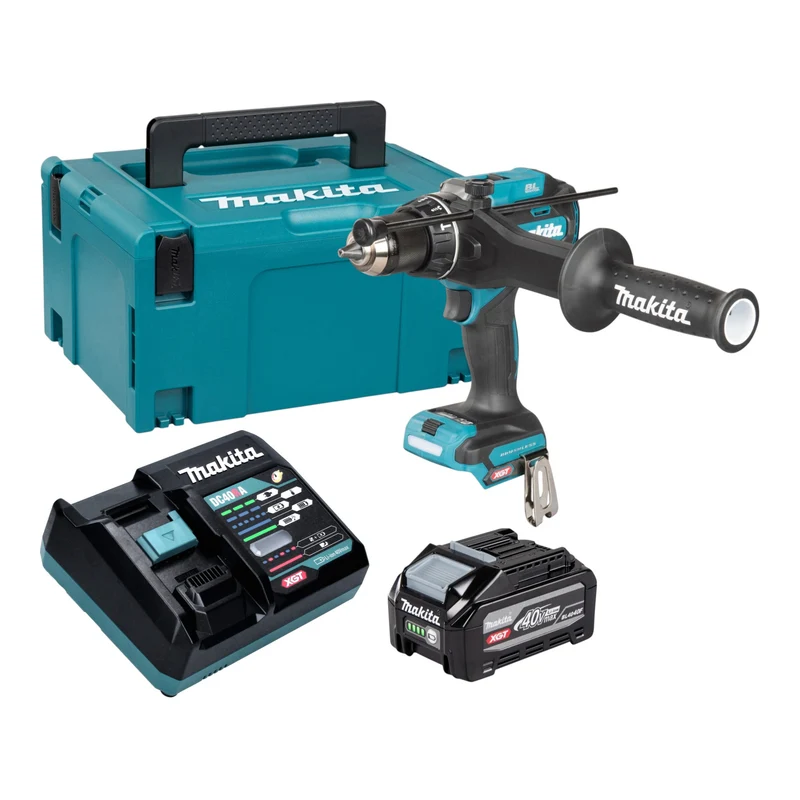 Makita HP 003 GU101 Akku Schlagbohrschrauber 40 V max. 180 Nm Brushless + 1x Akku 4,0 Ah + Ladegerät + Makpac