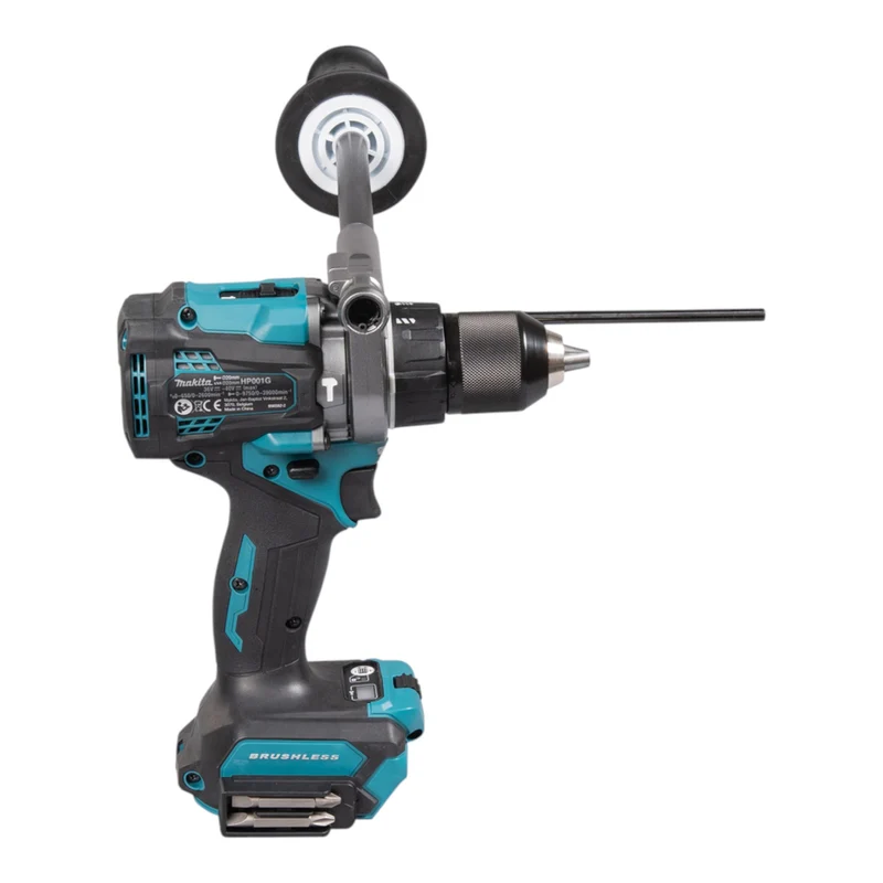 Makita HP 001 GU201 Akku Schlagbohrschrauber 40 V max. 140 Nm Brushless + 2x Akku 4,0 Ah + Ladegerät
